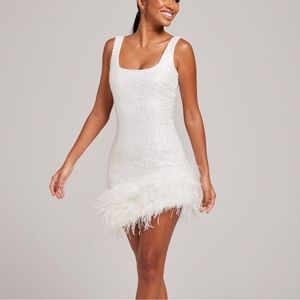 NADINE MERABI Evie Dress in white - XL